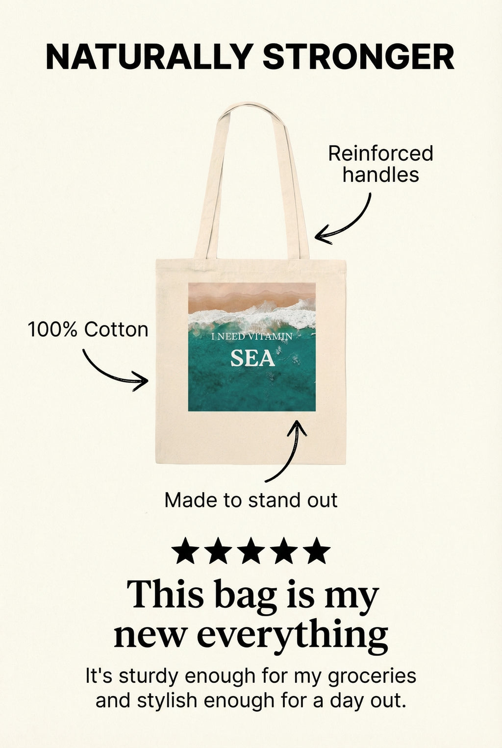 Premium Natural Tote Bag