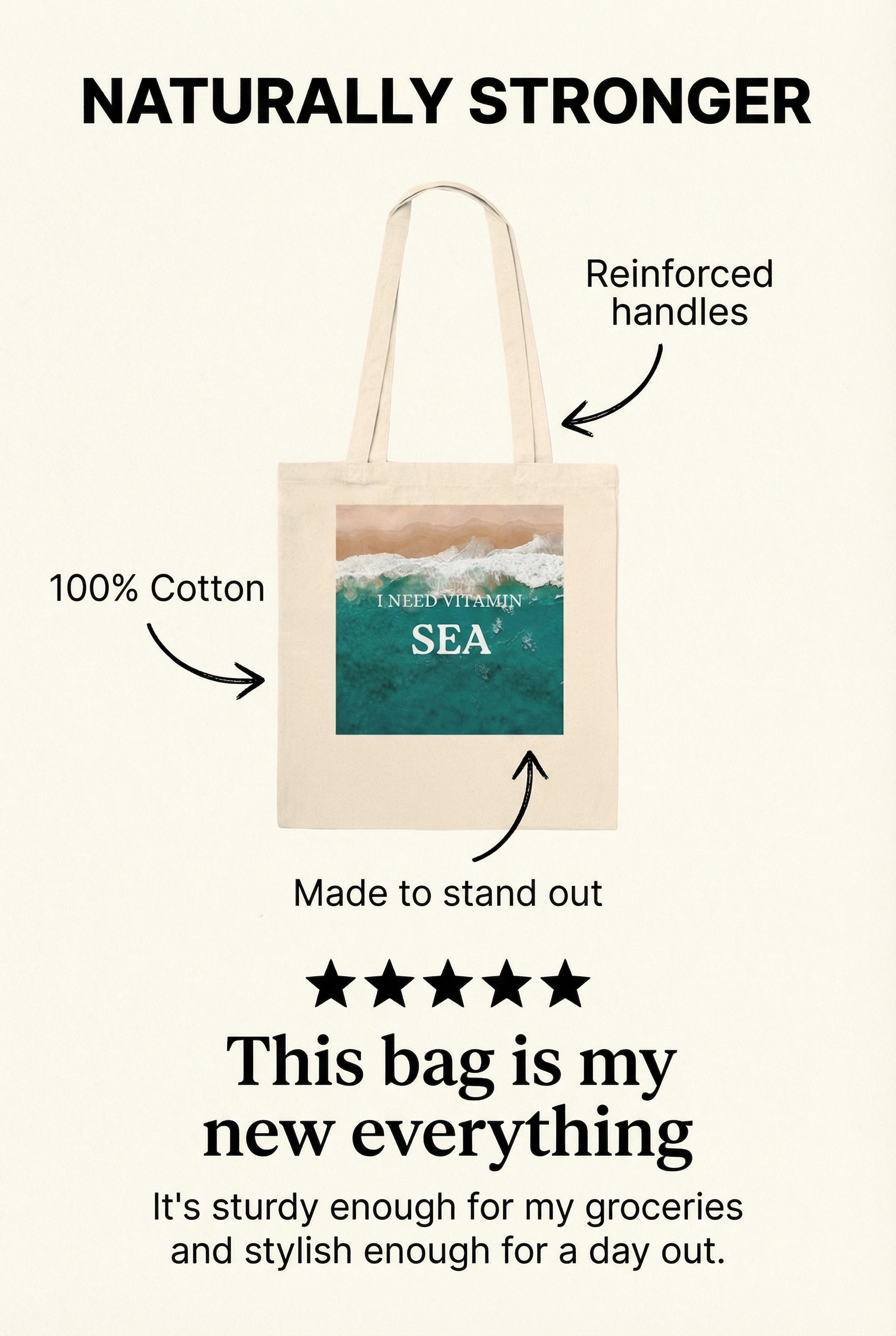 Premium Natural Tote Bag